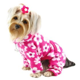 Full Blossom Fleece Turtleneck Pajamas (Color: Turquoise, size: XL)